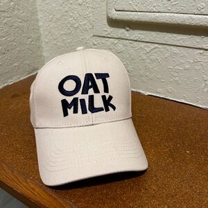 Miniso Oat Milk Embroidered Dad Hat